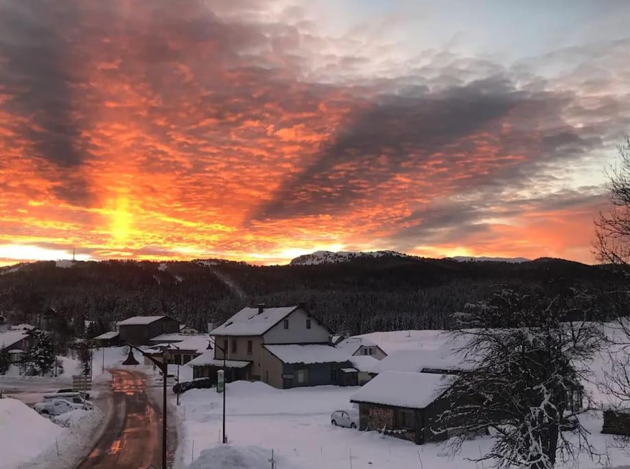 Studio Chaleureux Au Depart Des Sentiers Et Pistes De Ski Lajoux Exterior foto